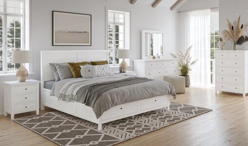 5pc 2151King Storage Bedroom Maxton 5 Piece King Storage Bedroom Set: Bed, Dresser,Mirror, Nightstand , Chest