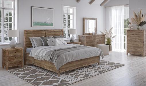 5pc 2152 King Panel Bedroom Maxton 5 Piece King Panel Bedroom: Bed, Dresser, Mirror, Nightstand, Chest