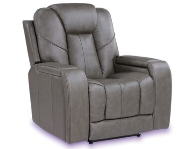 DAE800C Triple Pwr Leather Theat Recliner