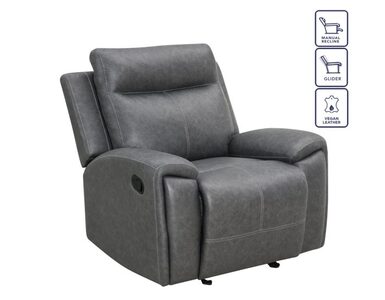 GAS800GC Manual Recliner, Gray