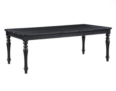 ODE500KT Dining Table W/18-Inch Leaf, Black
