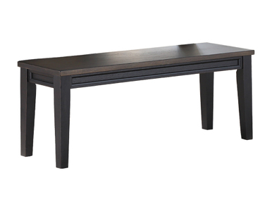 RN5006PC Noir Dining Table, 4 Side Chairs, 1 Bench