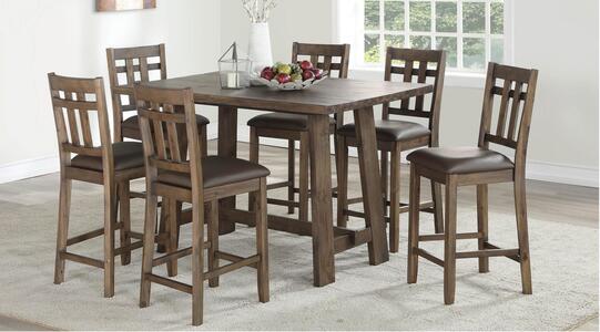 SA2000-7PC Counter Table, 6 Counter Chairs
