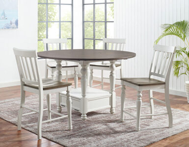 JA59595PC Counter Table, 4 Counter Stools