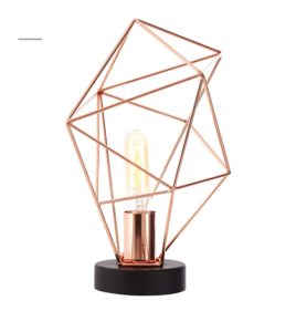 Copper Finish Lamp
