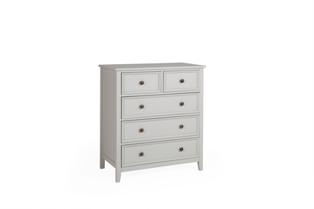 201001041 Tall Chest - 3+2 Drawer Clay