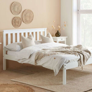 120cm Bed White