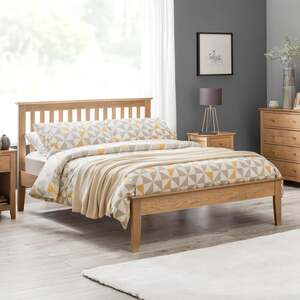 SAL102 Shaker Bed 135Cm Oak