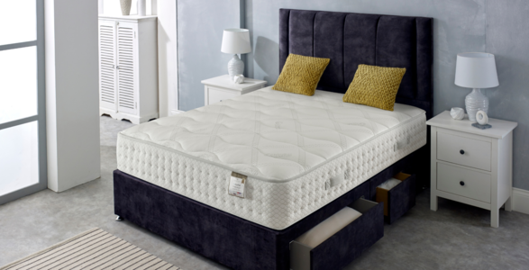 CHI20 Chirogel 2000 Set (with 12" Non Drawer Base & 26" Strutted Headboard) - Equasleep - Knitted - EcoAdvantedge