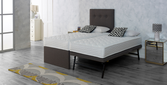 TGBB Deluxe Guest Bed With hg-Dakota - MQ Open Coil 2x Mattress (3'0x6'3)