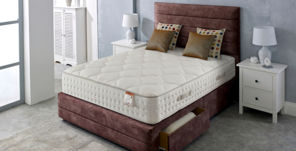 COP20 Copper Sleep 2000 Set (with 12" Non Drawer Base & 26" Strutted Headboard) - Equasleep - Knitted - EcoAdvantedge