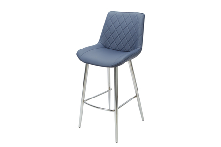 Silvia Bar Stool Blue PU
