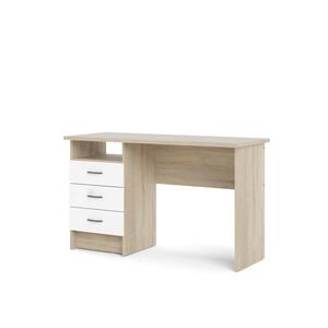 Desk - Oak/W Hite