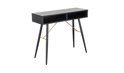 Bar-009-BK Console Table 900 - Black and Copper