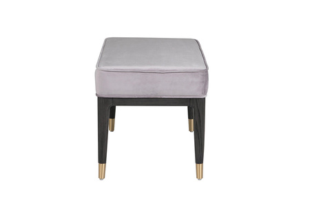 Dil-417-EB Dressing Stool - Ebony Ecru Velvet