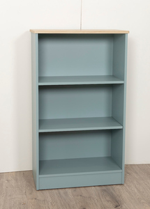 Sage Green Oak Top Small Bookcase
