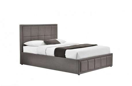 HANOT46GRYV2 Double Ottoman Bed Grey