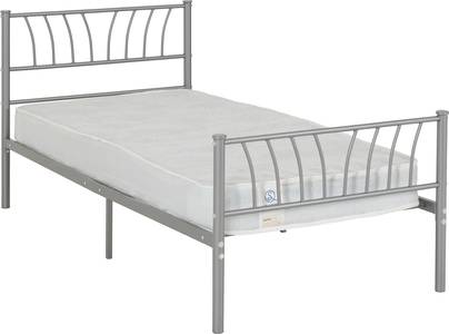 200-201-076 3' Bed - Silver