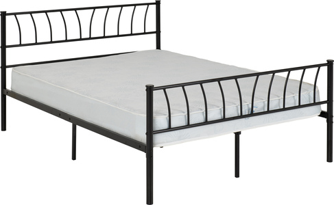 200-203-122 4'6" Bed - Black