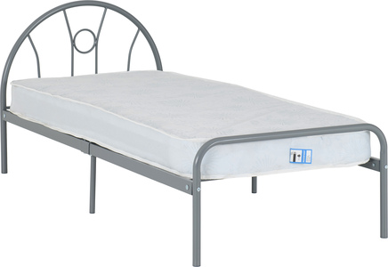 200-201-025 3' Bed - Silver