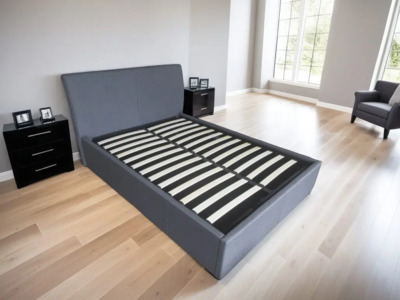TEXFGOTTO Bed Frame - Grey Fabric