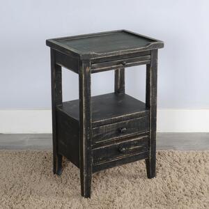 2086BS Black Sand Side Table