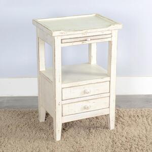 2086WS White Sand Side Table