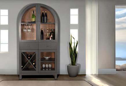 2117BL Wine Bar W/ Wine Rack