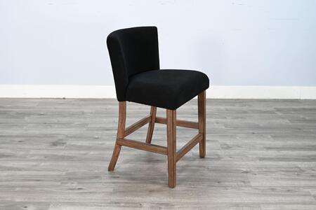 1505BU-24B Gibson Counter Stool, (Black) Cushion Seat