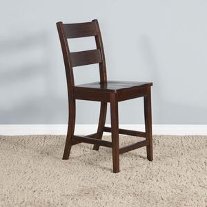 1508RM-24 24"H Ladderback Barstool, Wood Seat