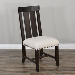 1608RN Dbl. Slat Back Chair W/ Cushion Seat
