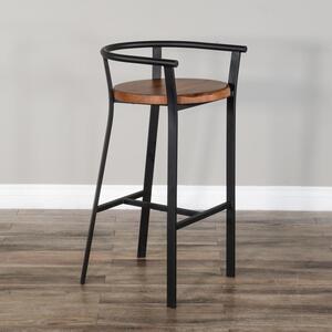 1621RO-30 30"H Barstool, Wood Seat