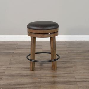 1624BU-24 24"H Swivel Stool, Cushion Seat