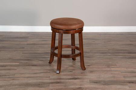 1646DC-24 24"H Swivel Stool, Cushion Seat