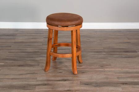 1646RO-24 24"H Swivel Stool, Cushion Seat