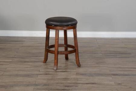 1646VM-24 24"H Swivel Stool, Cushion Seat