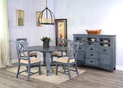 1670OB Ocean Blue Chair, Cushion Seat
