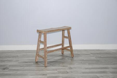 1671BP-30 Beach Pebble 30'H Bench, Wood Seat