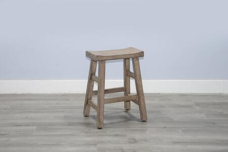 1768BP-24 Beach Pebble 24"H Saddle Seat Stool