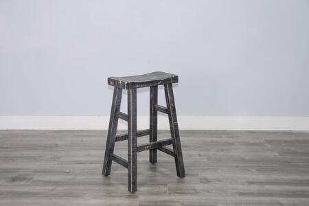 1768BS-30 Black Sand 30"H Saddle Seat Stool1