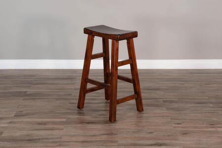 1768DC2-30 30"H Saddle Seat Stool, Wood Seat