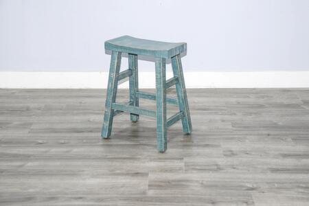 1768SG-24 Sea Grass 24"H Saddle Seat Stool