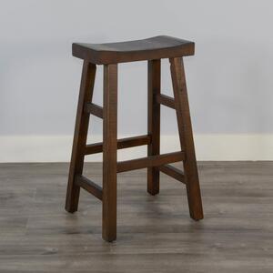 1768TL-30 30"H Saddle Seat Stool, Wood Seat