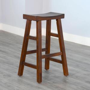 1768VM-30 30"H Saddle Seat Stool, Wood Seat