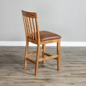 1854RO2-CT Sedona Slatback Barstool, Cushion Seat, 24H