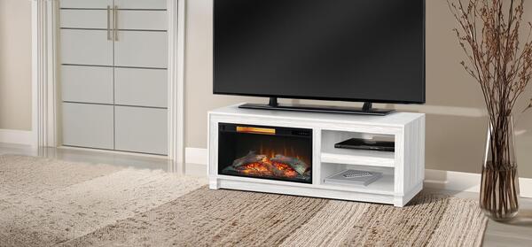 3501WOM Napa Console W/ Fireplace Insert Option