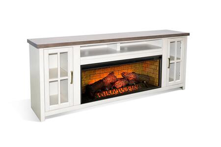 3662MB-76 Media Console W/ Fireplace Option