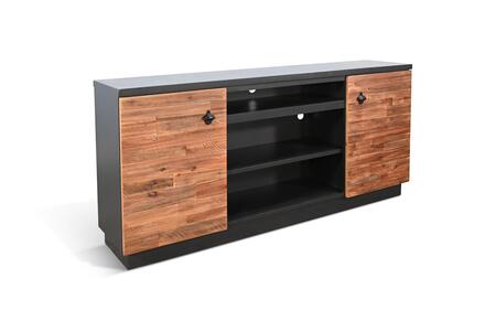 3676BR Media Cabinet W/ 33" Fireplace Option
