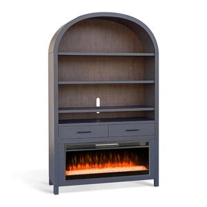 3682UB Wide Arch Bookcase W/ 42" Fireplace Option