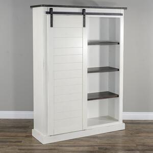 2817EC Bookcase W/ Barn Door